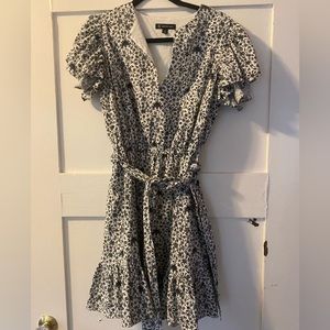 Black and White Floral Dress